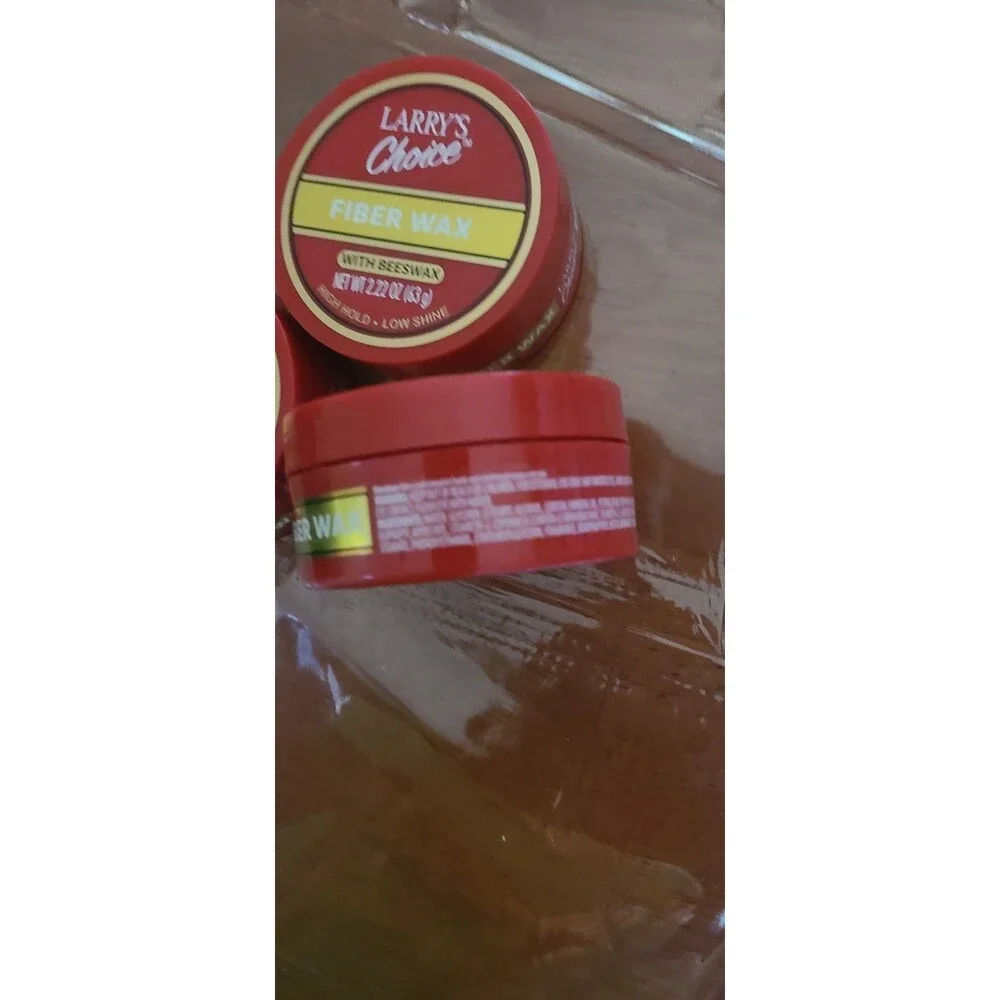 Lot Of 3 Larry's Choice Fiber Wax w/Beeswax High Hold Low Shine 2.22 oz Each